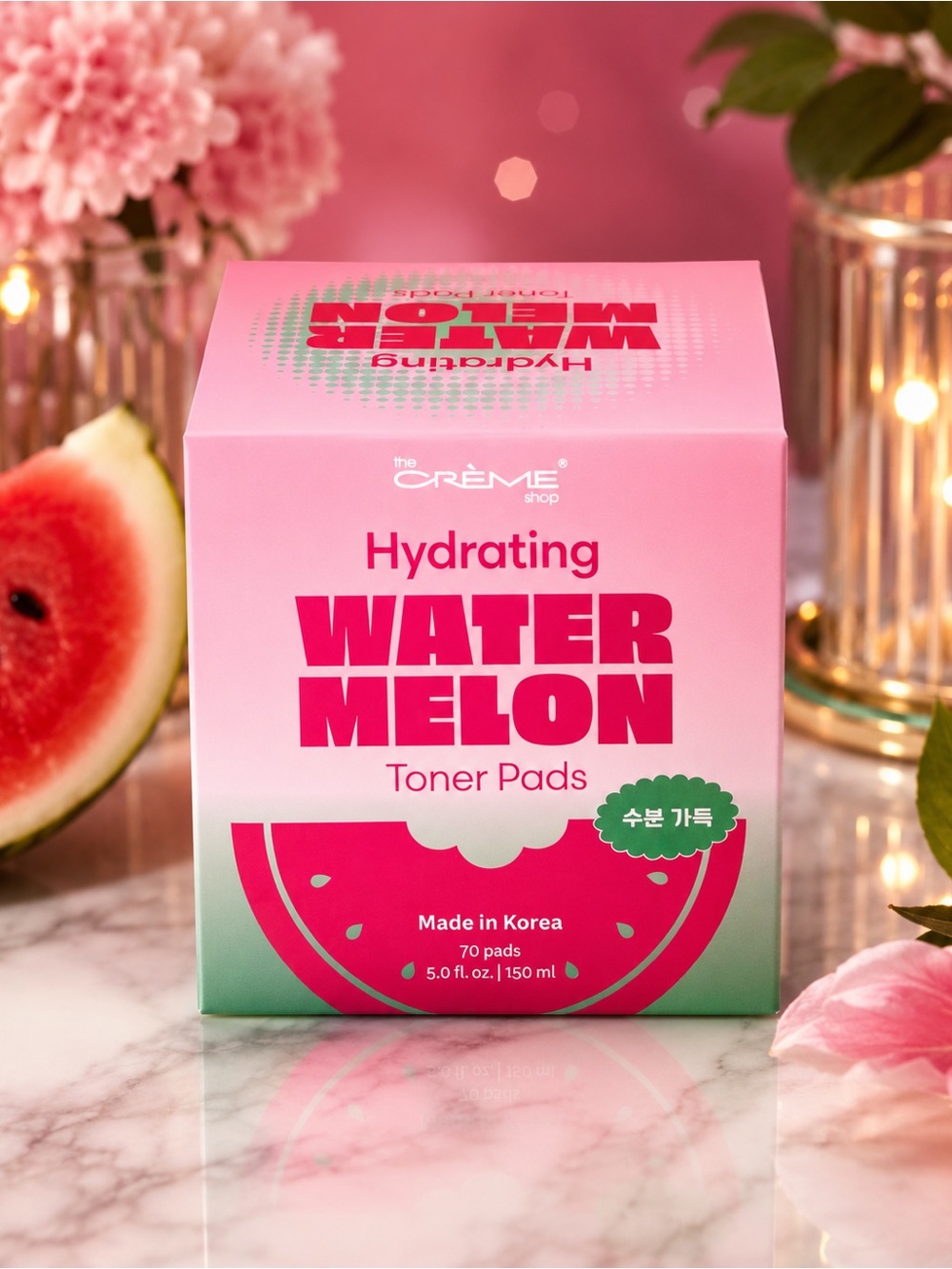 The Crème Shop Hydrating Watermelon Toner Pads